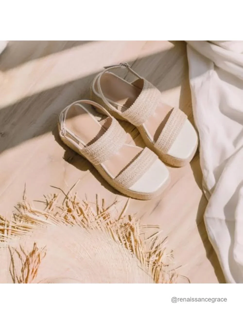 Espadrille Wedge Platform Sandals Womens Open Toe Ankle Strap Comfortable